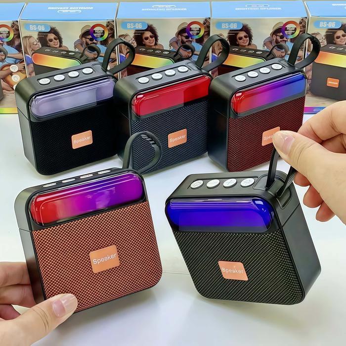 CodSpeaker Bluetooth Mini Dengan Lampu Rgb Miniatur Sound System Dan Lighting Home Atmospheric Music