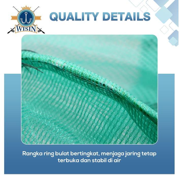 WISIN PRODUK TERBARU JARING IKAN PERANGKAP IKAN BUBU NAGA PANJANG