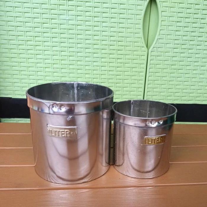 Literan Beras 1 Liter & Liter Takaran Beras Stainless Murah