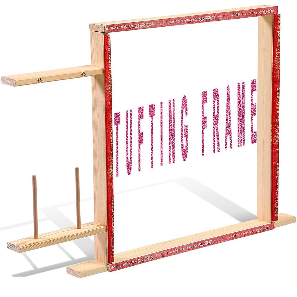 70x70cm Tufting Frame Large tuft Frame Rug tuft Frame, Punch Needle Frame Tufting Carpet Making