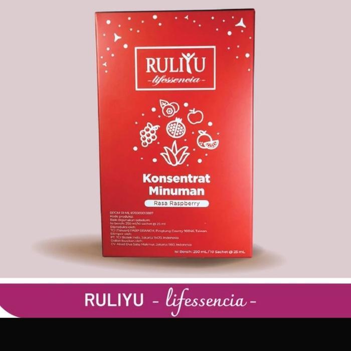 Ruliyu Raspberry Isi 10 Sachet. Kolagen Dan Konsentrat Sayur Buah