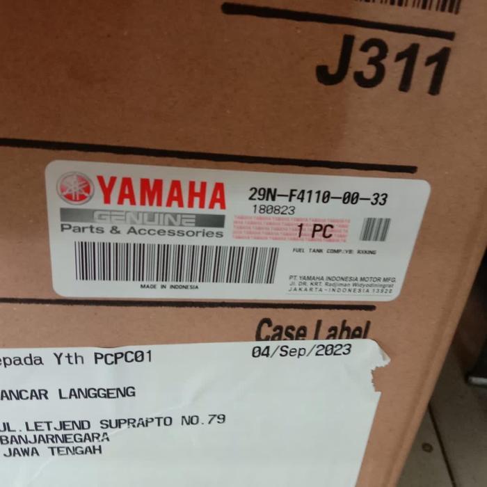Termurah TANGKI BENSIN / FUEL TANK YAMAHA RXKING / RX KING 135 / RXK / HITAM ORIGINAL YGP