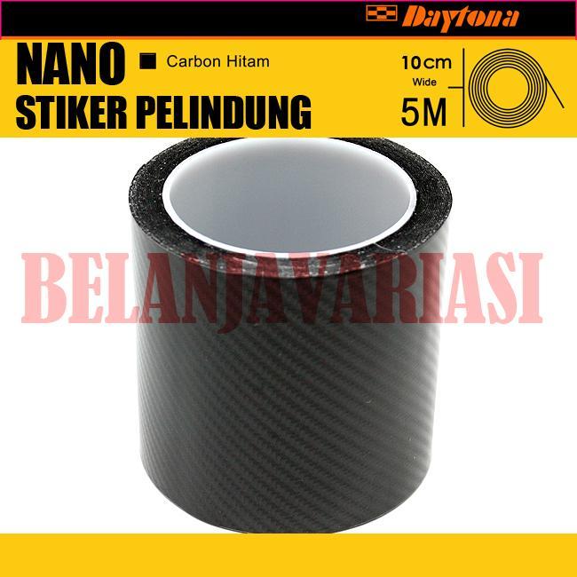 Nano Tape Stiker Pelindung Carbon Hitam 10CM x 5M