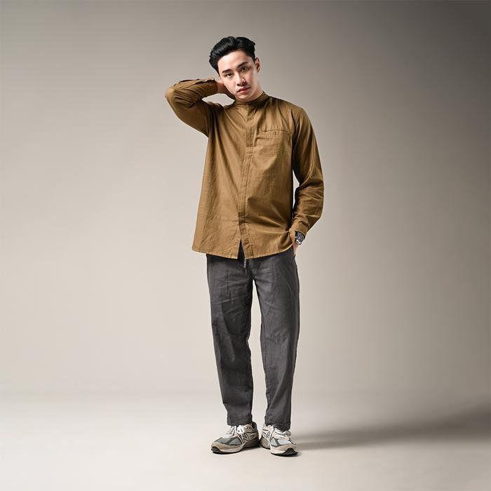 ALCAZAR by KAUM ADAM - Kemeja koko modern bahan premium lengan panjang kancing full sampai bawah