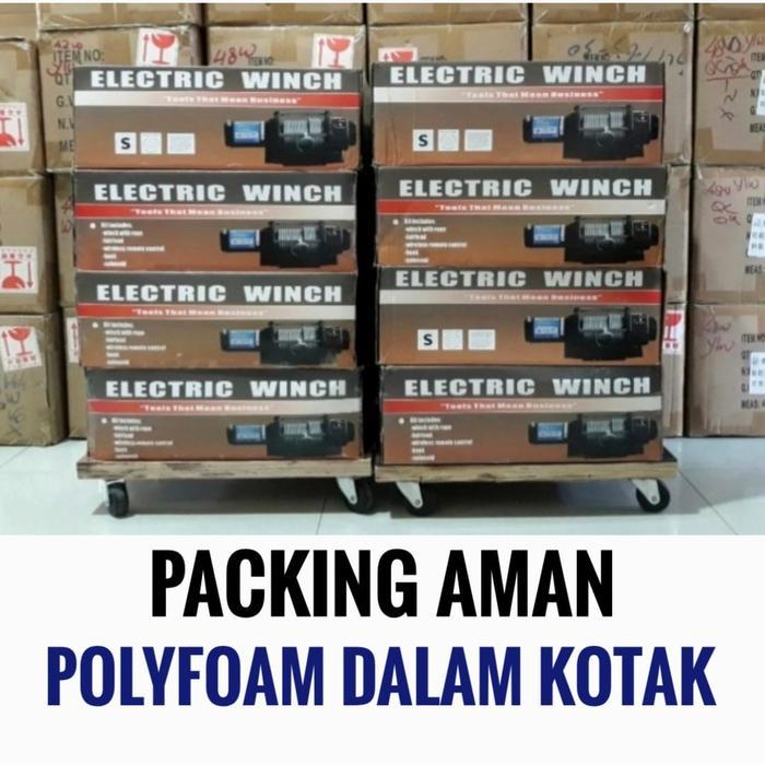 Termurah Termurah Electric Winch 3000 Lbs - 1360kg - offroad Jeep Jip Jimny ATV