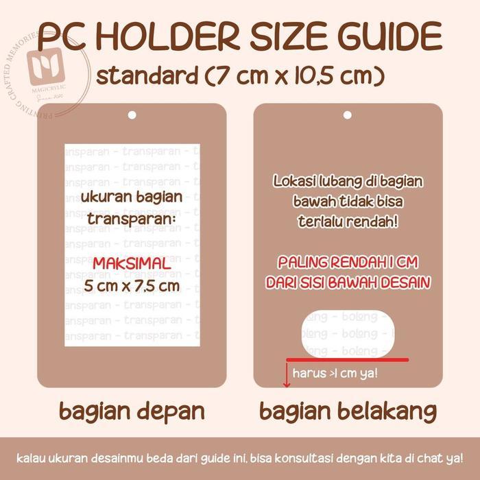 "New" Acrylic Frame Photocard Holder - Grosir / Jasa Cetak