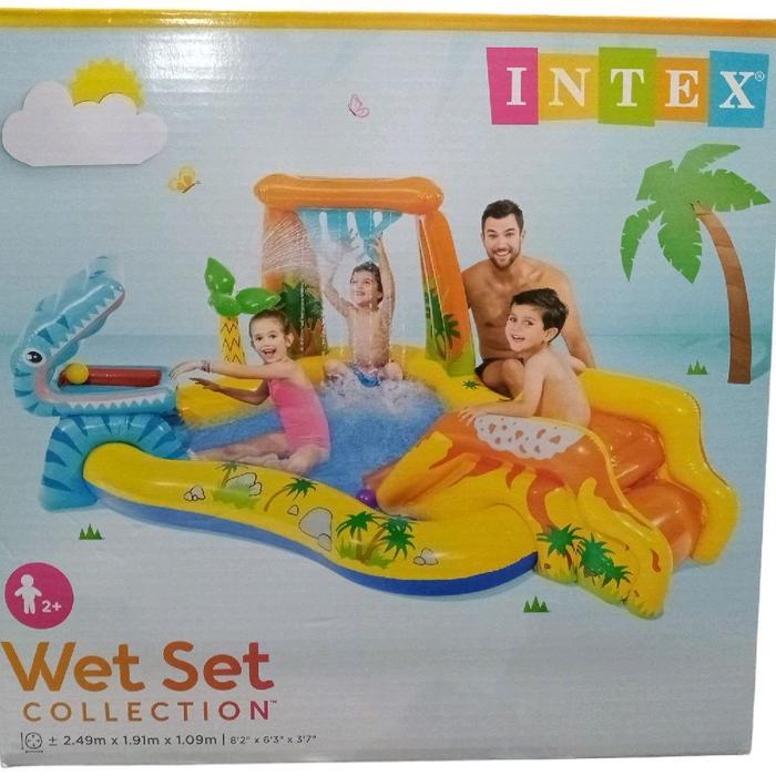 PROMO Intex 57444 PlayCenter Kolam Perosotan Anak2 Dinosaurus