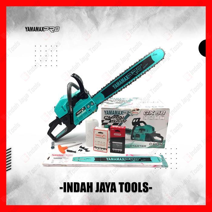 YAMAMAX PRO OREGON Chainsaw Laser 22 Inch Gergaji Potong Pohon Kayu