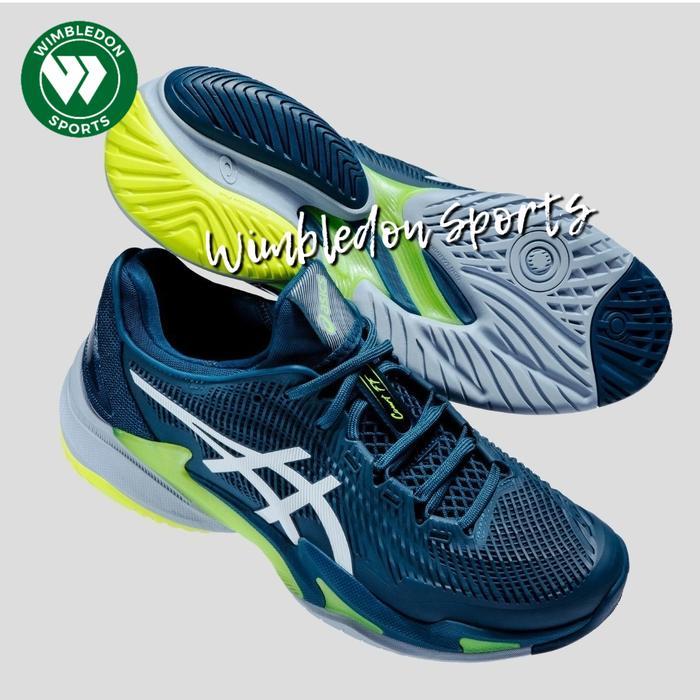 READY Sepatu ASICS COURT FF 3 MAKO BLUE WHITE /Sepatu Tenis Asics Court FF3