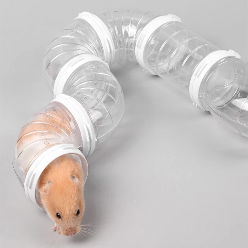 Hamster Coop Tunnel DIY Remodeled Hamster Maze Cage External Tubes Tunnel Set Sports U Pipe Hamster