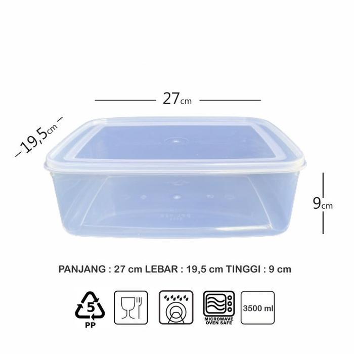 TOPLES KOTAK PLASTIK,WADAH KUE KERING,DONAT VARIA PACK 3500 ML