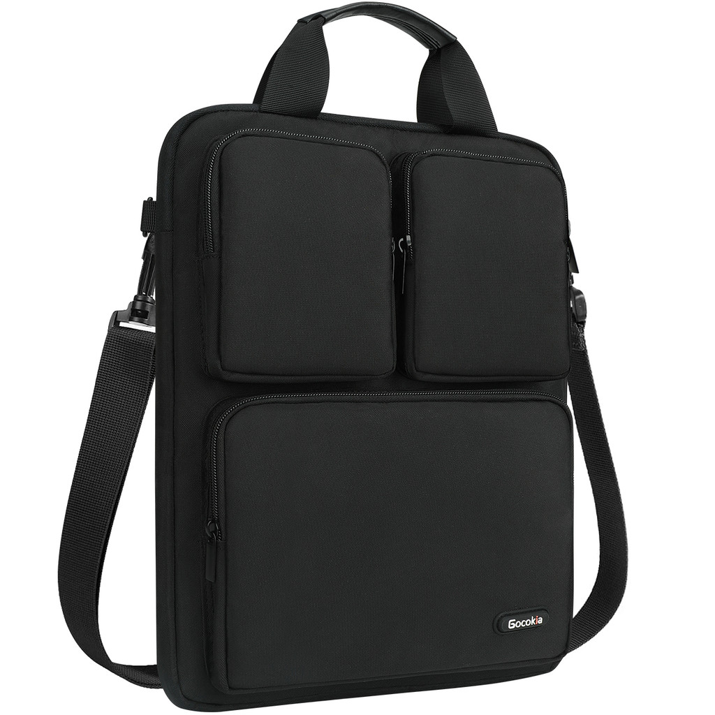 14Inch Three Pocket Vertical Style Laptop Bag, Sleeve Messenger Bag, Single Shoulder Computer Bag