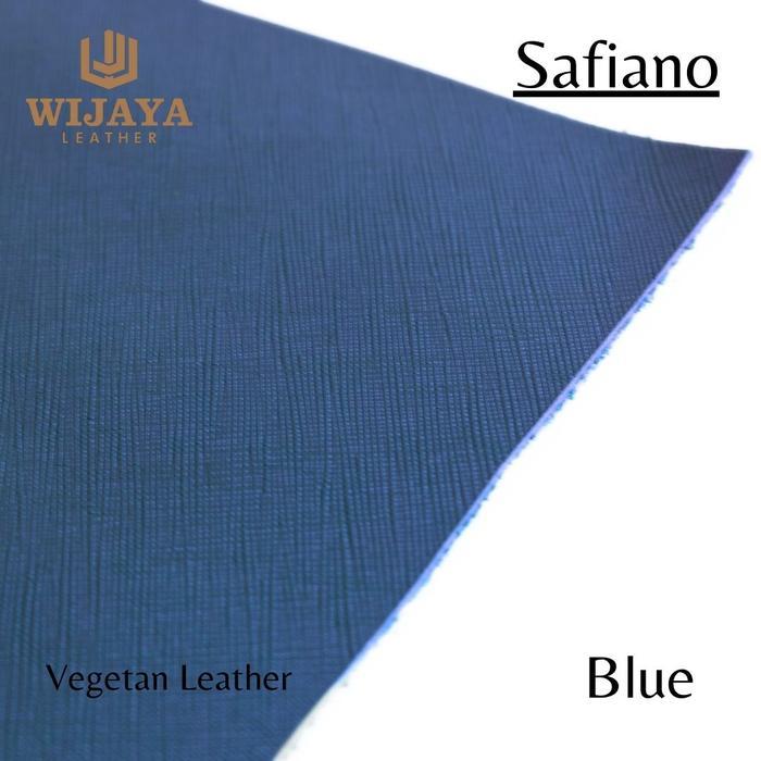 KULIT SAPI VEGETAN SAFIANO BLUE PANEL LEMBARAN UKURAN A3