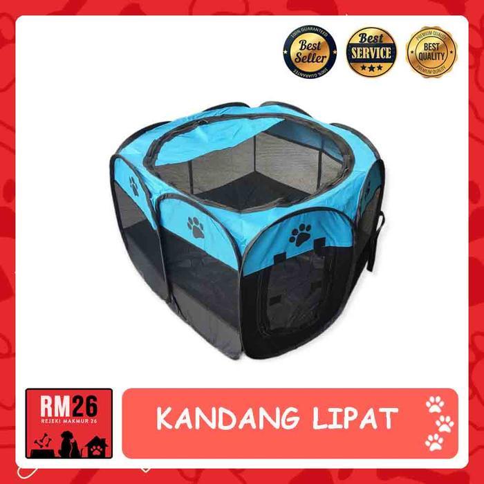 Kandang Lipat Portable Tenda Pagar Anjing Kucing