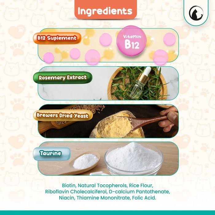 OLIVE CARE VITAMIN KUCING BULU LEBAT PANJANG CEGAH JAMUR & BULU RONTOK