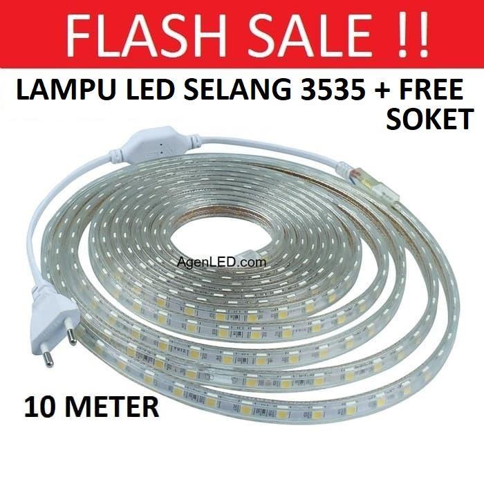 Best Seller Lampu Led Strip Selang Smd 3535 10M 220V 10 M Meter Outdoor 2835 Dekorasi 3528 Original