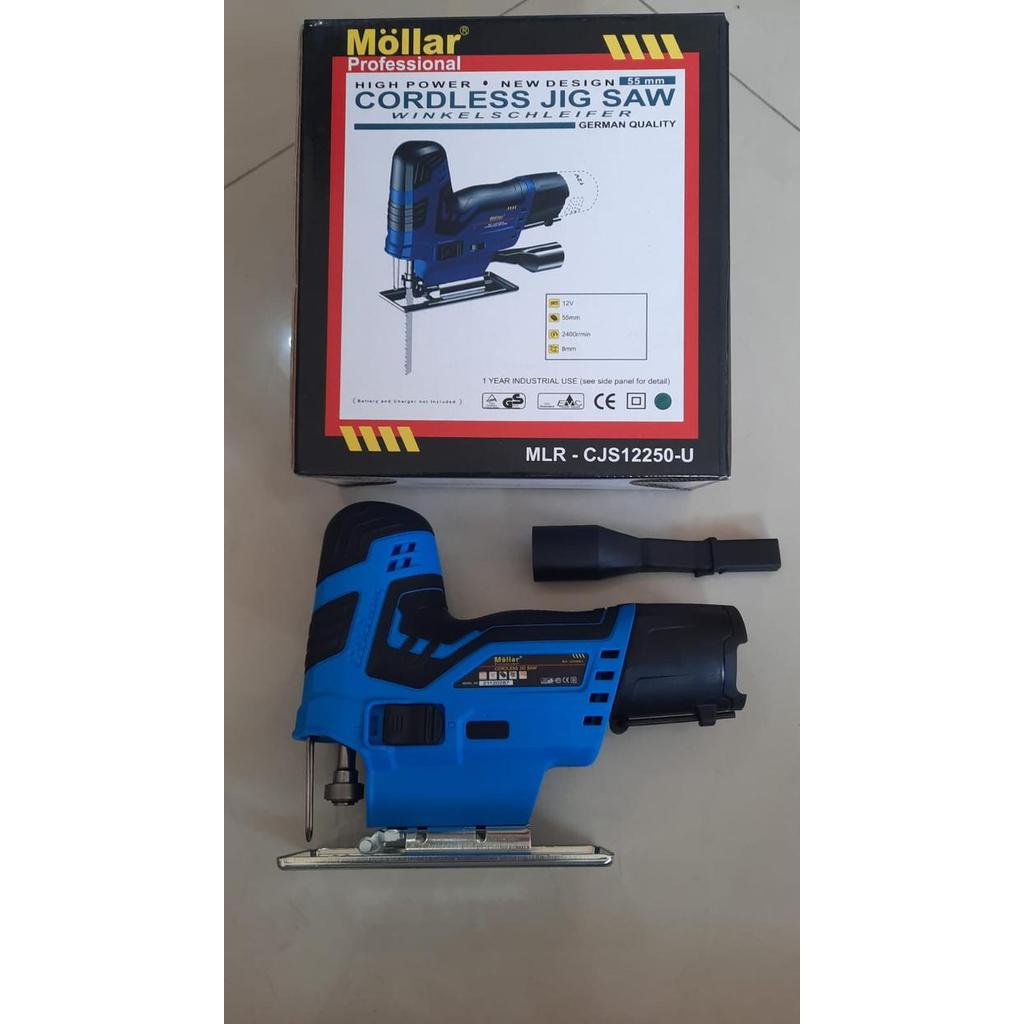 Jigsaw Cordless Mollar Unit Only Mesin Gergaji Mini Cordless 12V