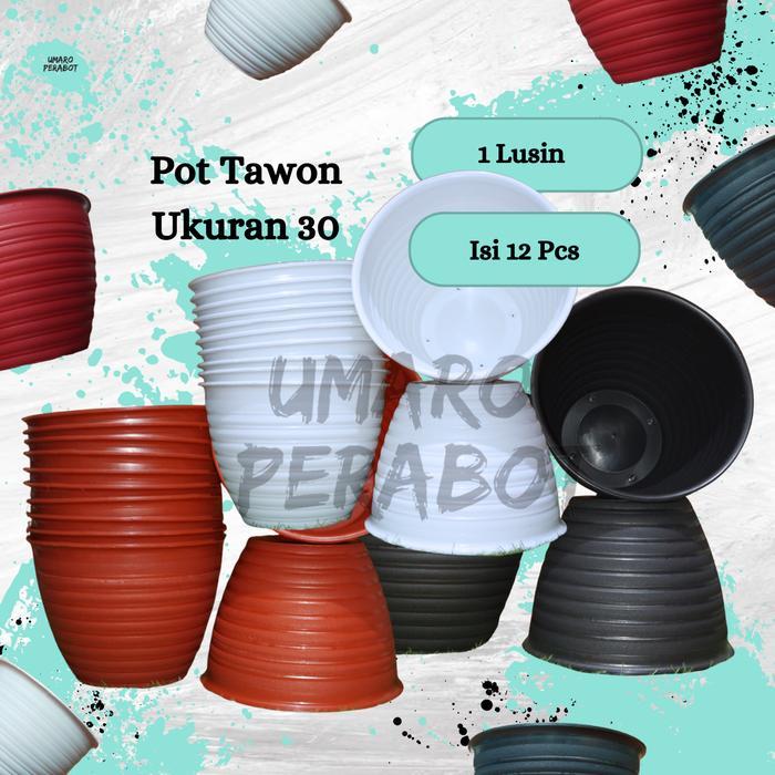 GROSIR 1 Lusin Pot Tawon 30 / Pot Tanaman / Pot Bunga / Pot Plastik / Umaro Perabot