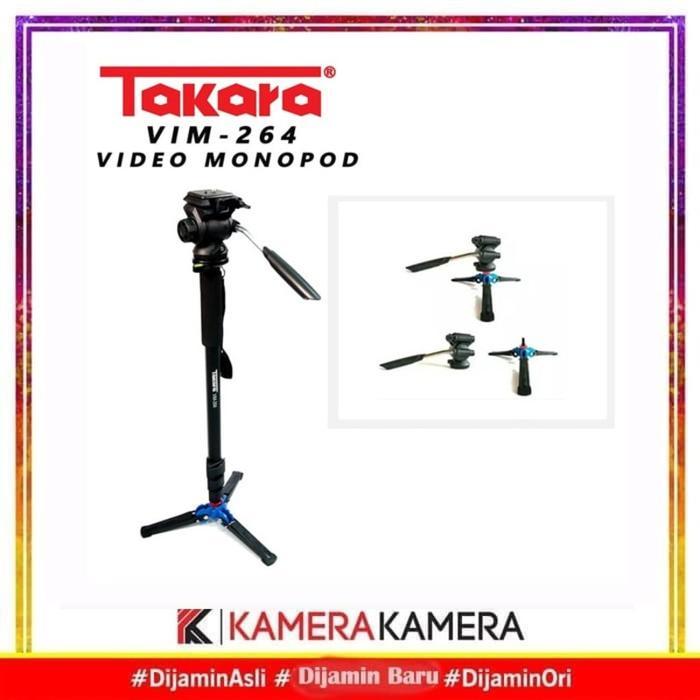 Monopod Takara VIM-264 Fluid Head Video monopod + Monopod Bag