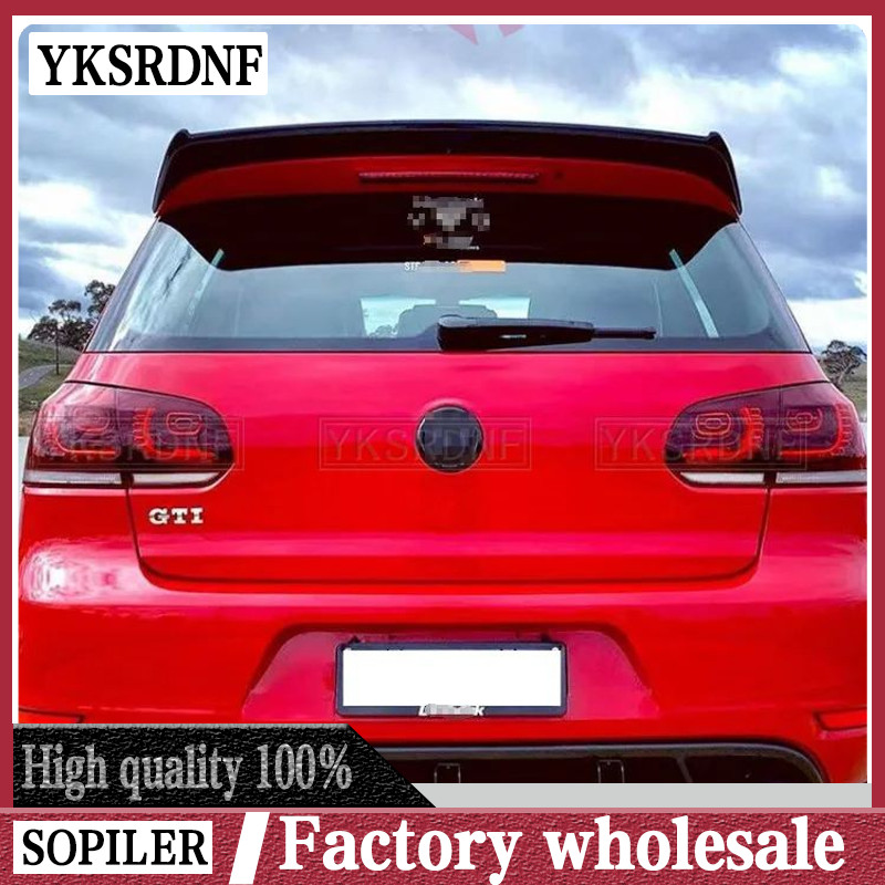 2008-2013 For Volkswagen Vw Golf 6 Mk6 Gti R Spoiler Rear Window Roof Spoiler Vw Golf Rear Spoiler