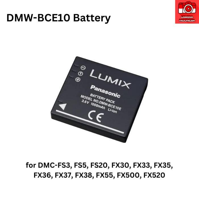 Baterai Panasonic DMW-BCE10 CGA-S008 Untuk DMC-FS20 FS3 FS5 FX30 dll.