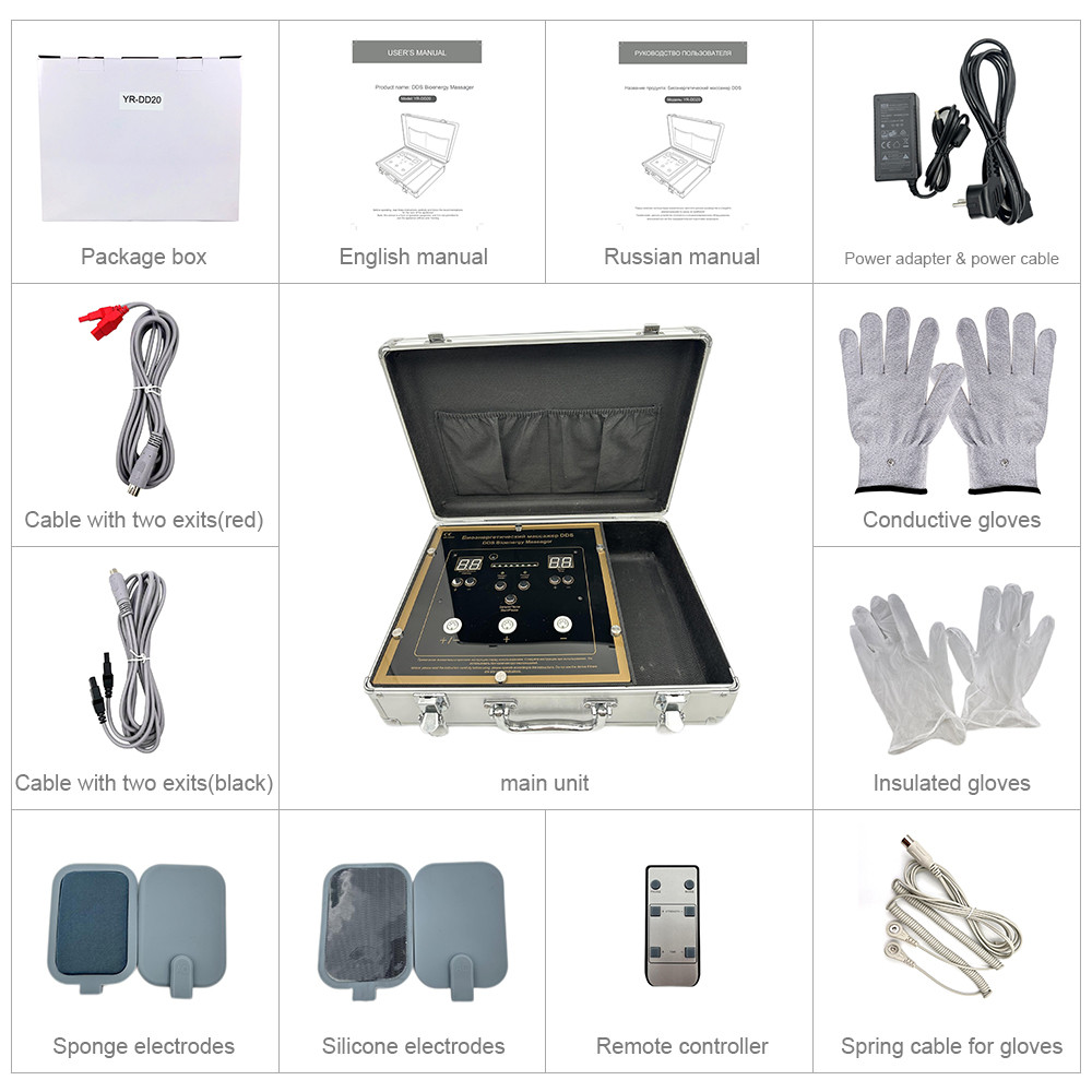 2025 New Bioenergy Massage Machine Bioelectric Meridian Dredge Pulse Dds Bio Electric Body Massager