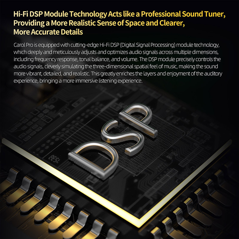 KZ CAROL PRO ANC TRUE WIRELESS TWS BLUETOOTH 5.4 HEADPHONES 6 MICROPHONES ACTIVE NOISE CANCELLATION