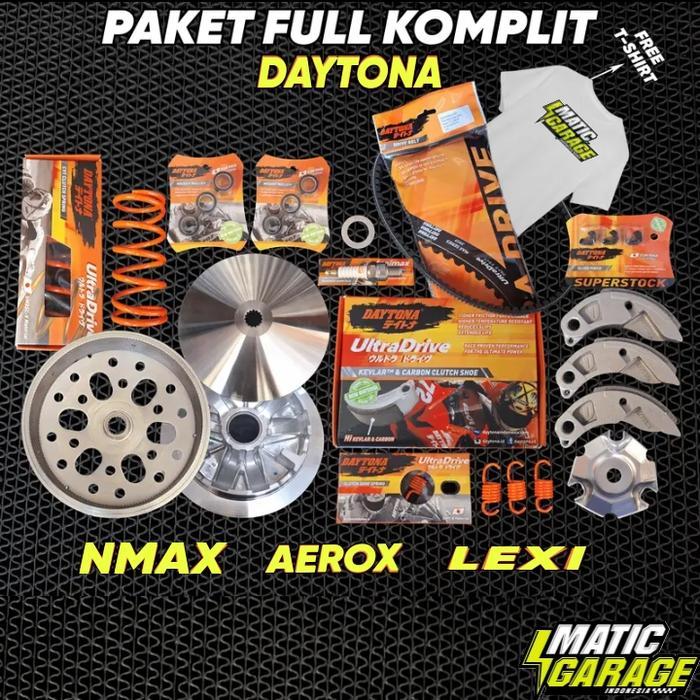 Paket Cvt Full Daytona Yamaha Nmax Upgrade Mangkok Kopling Kampas Ganda Nmax Per Cvt Racing Full