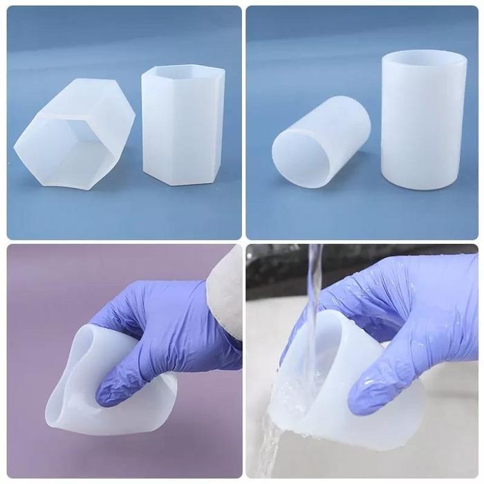Cetakan Silikon Resin Cylinder Bulat 3D Shaped Mold Co