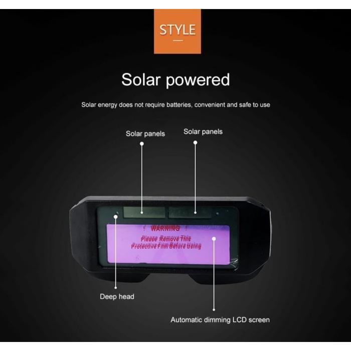 Kacamata Las Otomatis Auto Welding Goggles Kedok Helm Topeng Google Terbaik