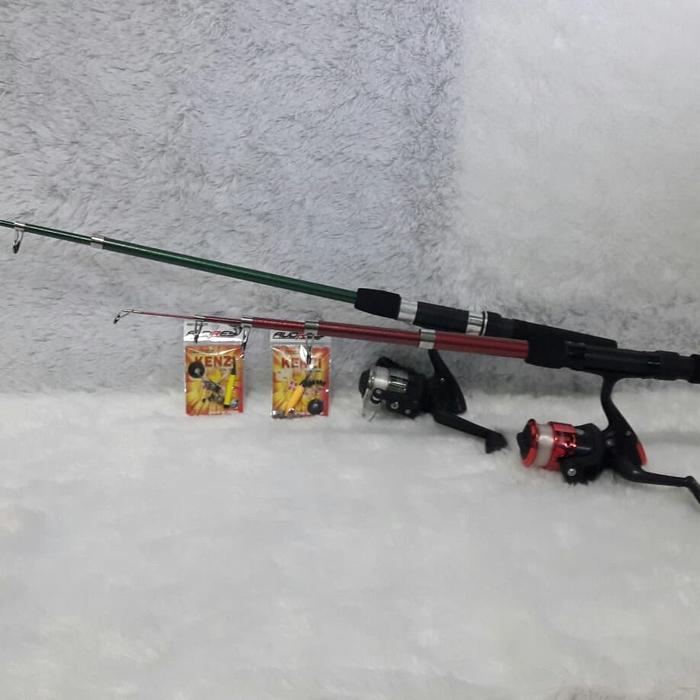 joran pancing 2 joran 2 reel