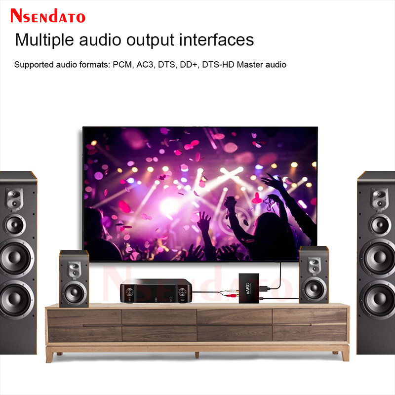 eARC ARC Audio HDMI Extractor 192Khz Converter HDMI eARC ARC to RCA Audio Extractor Adapter For DTS