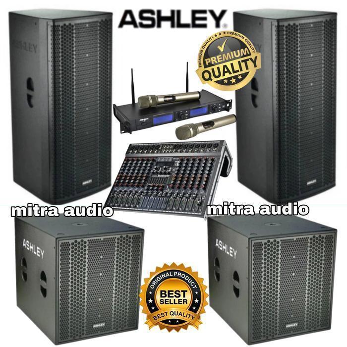 promo diskon Paket Sound System Speaker Aktif ASHLEY 15 Inch + Subwoofer Aktif ASHLEY 18 Inch