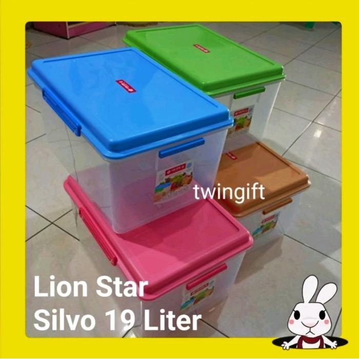 Container Box Kedap Lion Star, Silvo 19 Liter