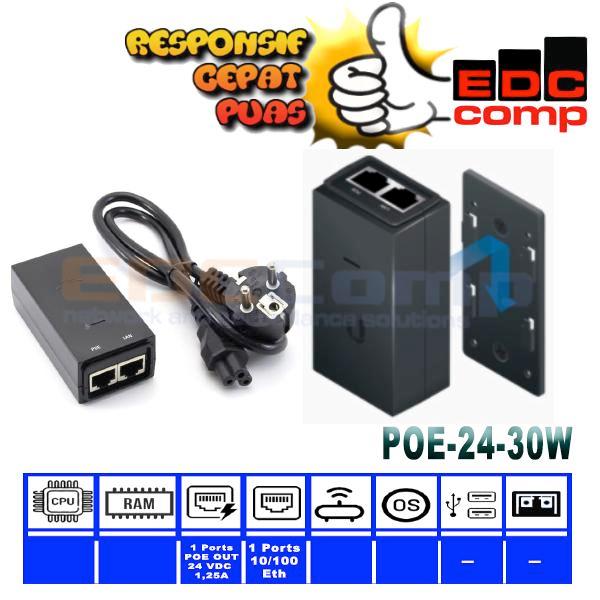 Ubiquiti Poe 24V 30W Gigabit - Poe-24-30W