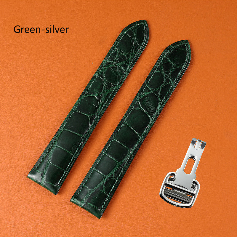 For cartier tank London solo series Alligator leather watch strap Crocodile Genuine leather