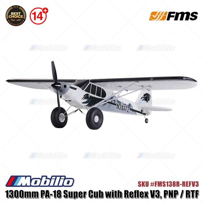 Fms 1300Mm Pa-18 Super Cub With Reflex V3 - Pnp/Rtf #Fms138R-Refv3 Rc Air Plane Aeromodelling