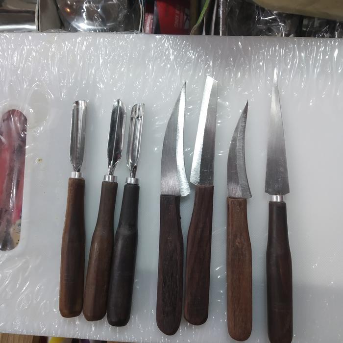 Pisau Garnish Buah Dan Sayur,Pisau Ukir Buah Dan Sayur 7 Pcs