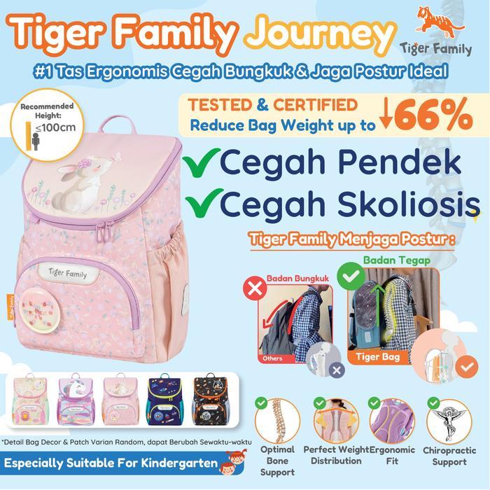 JOURNEY : TIGER FAMILY Ergonomic Bag - Backpack Tas Ransel Sekolah Anak Untuk Kesehatan