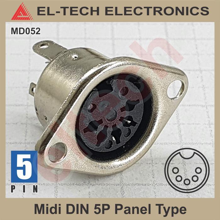 "New" MIDI DIN 5 5P 5Pin P Pin Female Connector Konektor Panel Keyboard XT