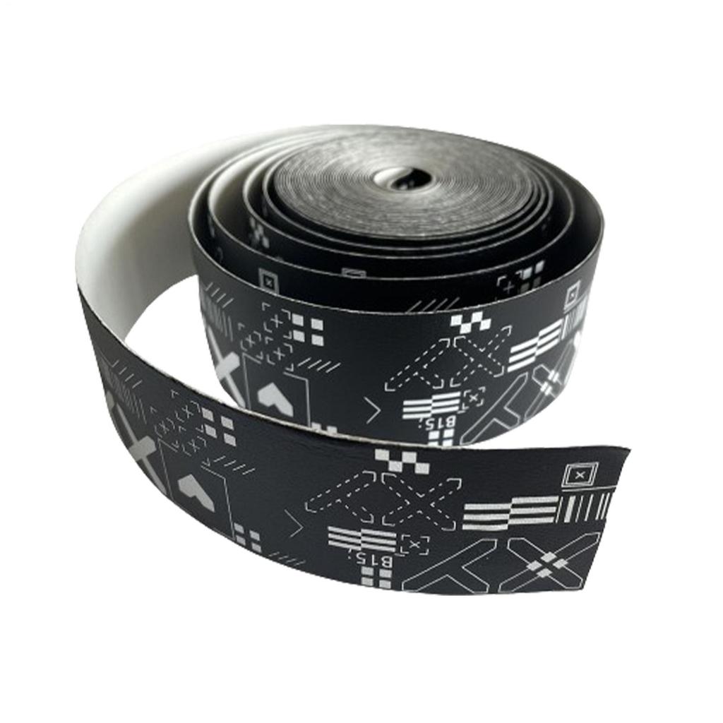 1 Roll Tennis Racket Paddle Head Protection Tape Sticker TPU Racket Head Stickers Tennis Racket