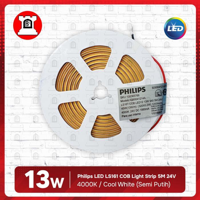 Philips LED LS161 COB Light Strip 13W 5M 24V Lampu