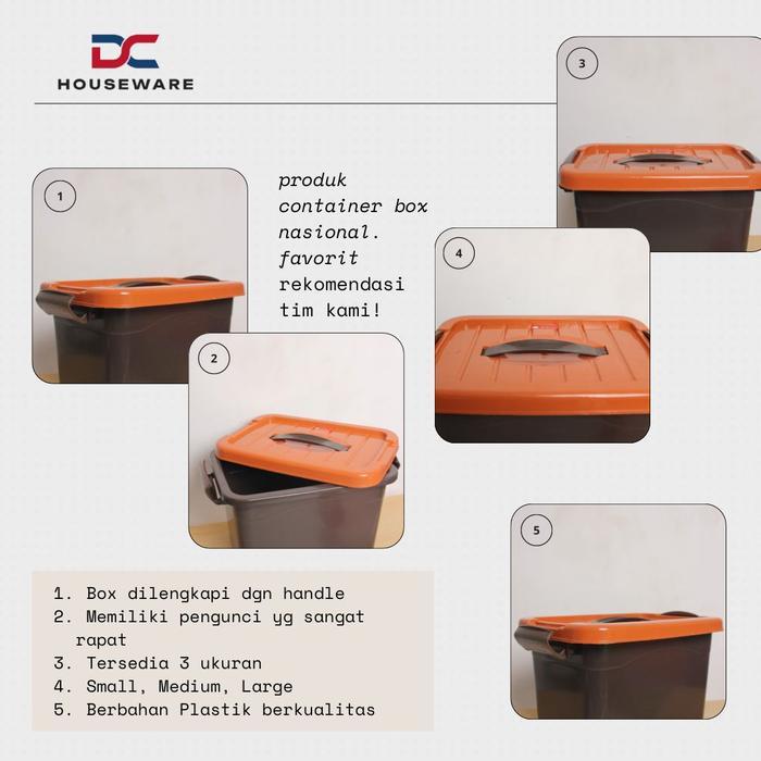 [ 1 PCS ] ( BOX CONTAINER 5 LITER +HANDLE ) - Kotak plastik / Wadah penyimpanan serbaguna