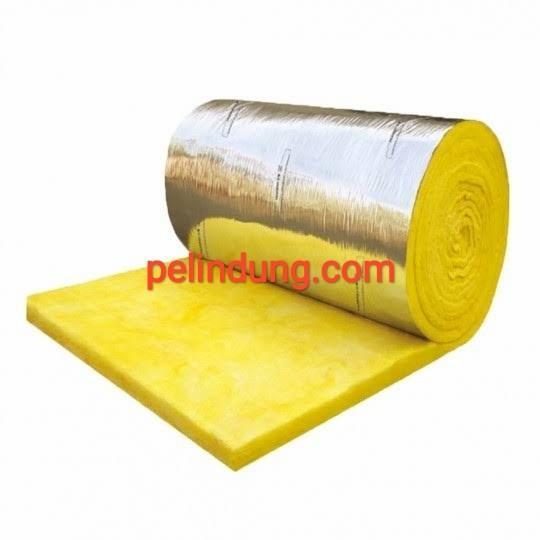 Glasswool Aluminium Foil Busa Peredam Suara Peredam Panas Tebal 2 Inch