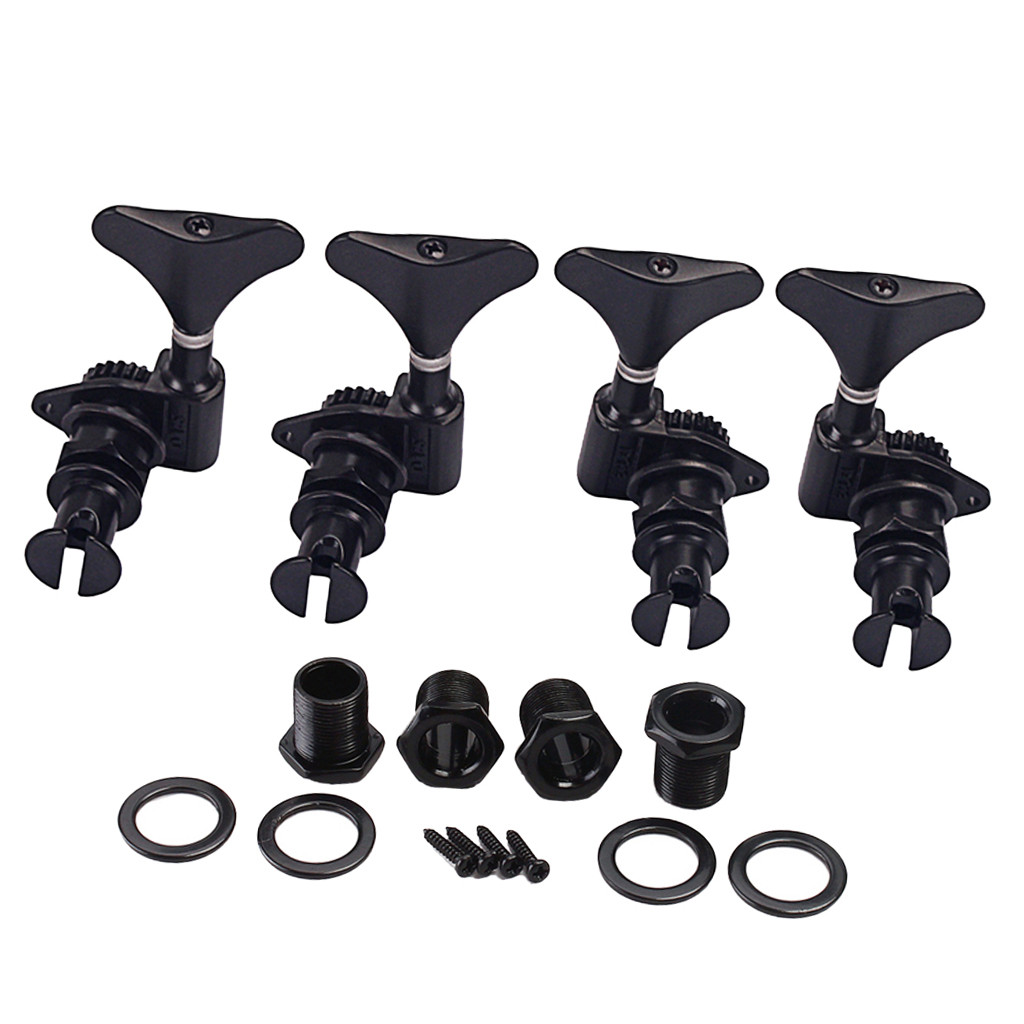 4pcs 2R2L Ukulele String Tuning Pegs Keys 1:24 Gear Ratio for Ukulele Guitar Bass Parts