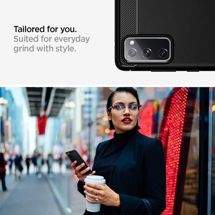 Case For Samsung Galaxy S20 Fe Spigen Rugged Armor Softcase For Carbon Casing