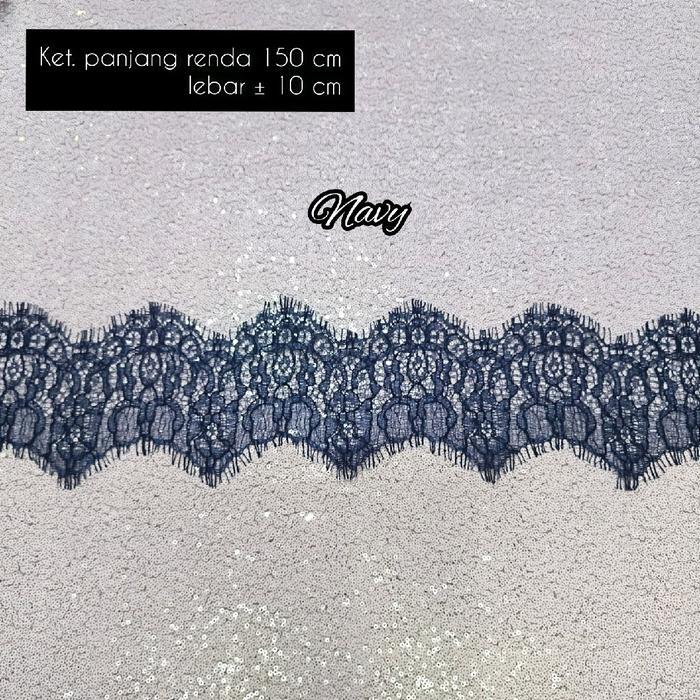 Renda Meteran - Renda Aksen Pinggiran, Renda Aksesoris, Renda Brokat