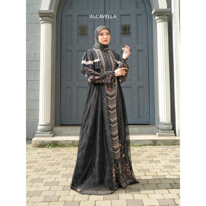 Best Seller Alcavella - Mayeeshaa Dress Baju Gamis Wanita Muslim Maxi Airflow Original