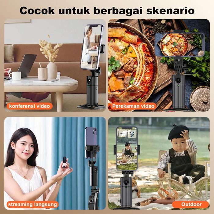 Gimbal Stabilizer Hp Auto Face Tracking Gimbal Handphone Stabilizer HP Gimbal Kamera 360