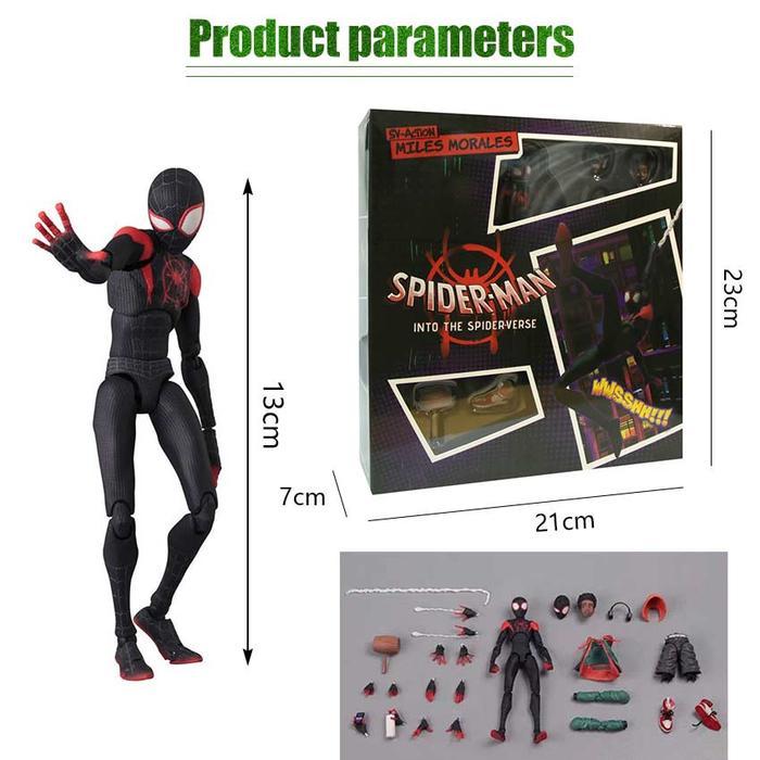 Figure Miles Morales Sentinel Sv Perer Parker Mafex spiderman spider